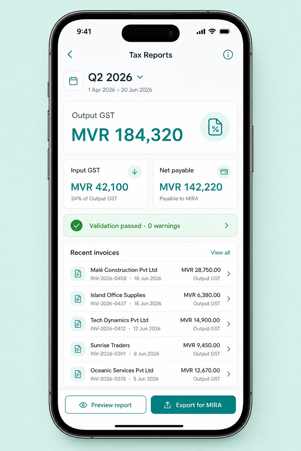 Step 03: See your tax position live